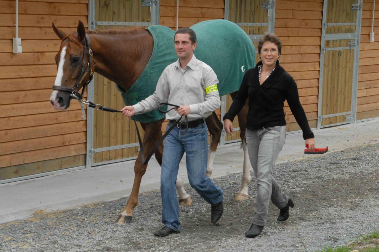 131008 Le Bouscat Caroline & Rudy Retour au box